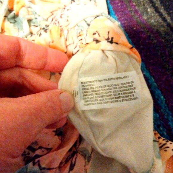 A New Day Ruched Pastel Floral Sleeveless Top M Coquette Romantic Cottagecore - Picture 5 of 8